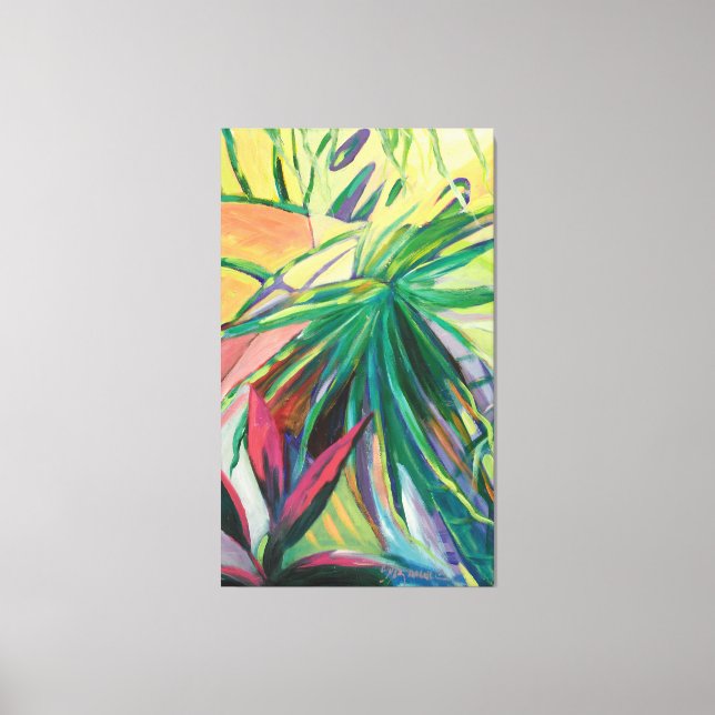 Impressão Em Tela Jardin Abstracto I (Frente)