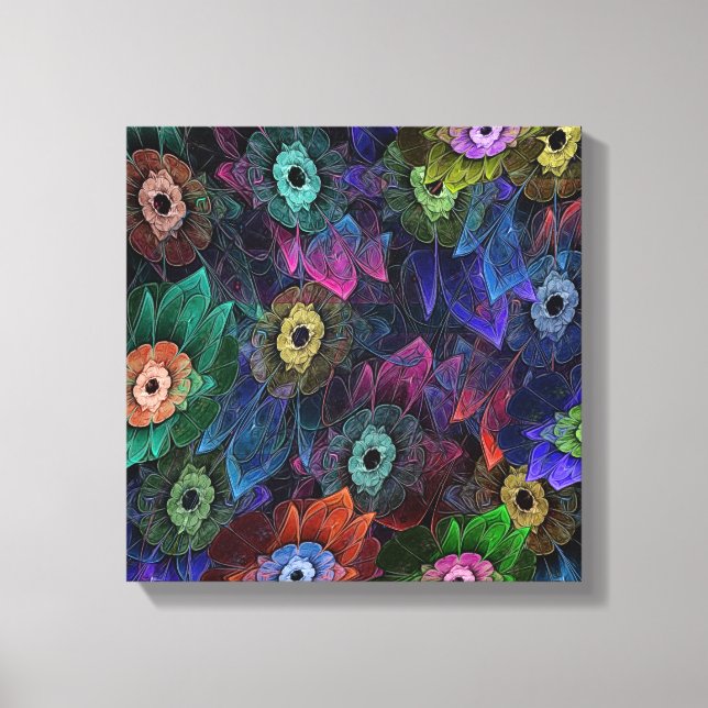 Impressão Em Tela Jardinagem Fractal (Frente)