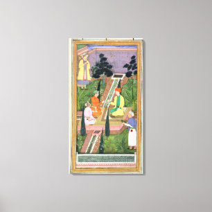 Impressão Em Tela Jardins d'água, do Álbum Clive (guache no pa)