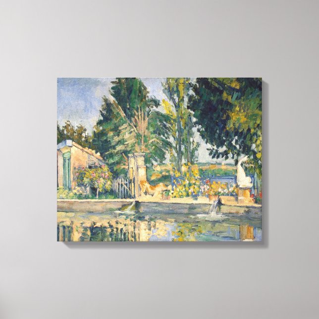 Impressão Em Tela Jas de Bouffan O Lago - Paul Cezanne - c1876 (Frente)