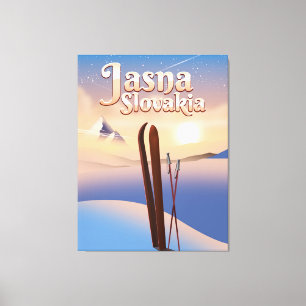 Impressão Em Tela Jasna, cartaz do esqui de Slovakia