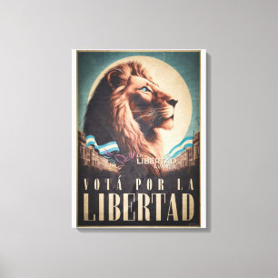 Impressão Em Tela Javier Milei VOTÁ POR LA LIBERTAD Poster