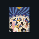 Impressão Em Tela Jazz Age Art Deco Dançando casais de dança arte de<br><div class="desc">A partir de um desenho de 1921 (primeira arte deco,  Idade do Jazz): Índia e tintas sépias,  guache,  aquarela,  tinta prateada e lápis. Cores restauradas,  fissuras e sujidade (manchas) removidas. Uma peça de arte excelente para dança,  salão de baile,  amantes da idade do jazz.</div>