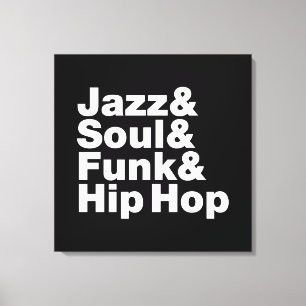 Impressão Em Tela Jazz & Soul & Funk & Hip Hop