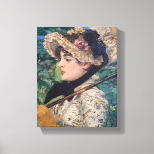 Impressão Em Tela Jeanne (Primavera) Por Édouard Manet