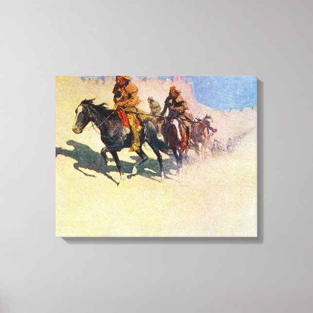 Impressão Em Tela Jedediah Smith fazer seu caminho através do desert (Frente)