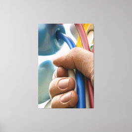 Impressão Em Tela Jeff Koons escultura "Buquê de Tulips" em Paris