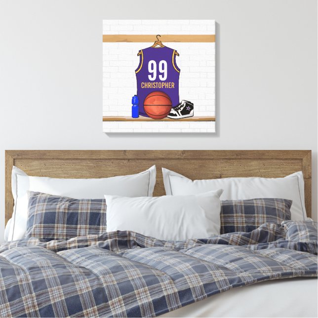 Impressão Em Tela Jersey Personalizada de Basquete (PG) (Insitu(Quarto))