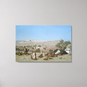 Impressão Em Tela Jerusalem do Monte das Oliveiras   1880