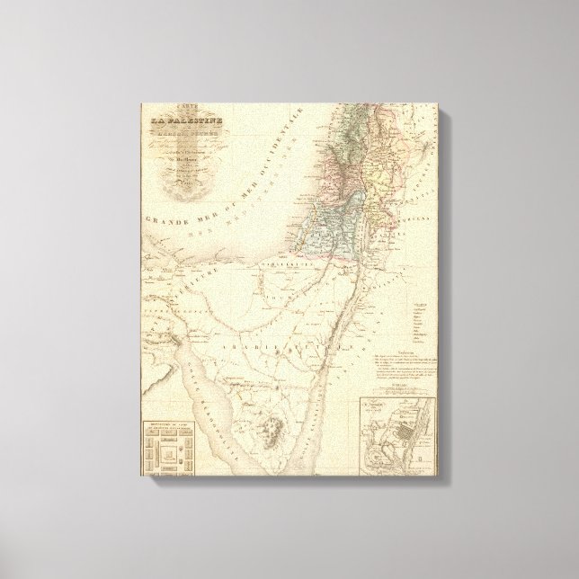 Impressão Em Tela Jerusalém histórica, Palestina (Frente)