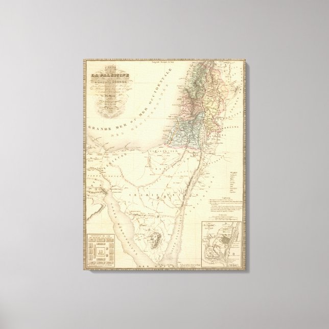 Impressão Em Tela Jerusalém histórica, Palestina (Frente)