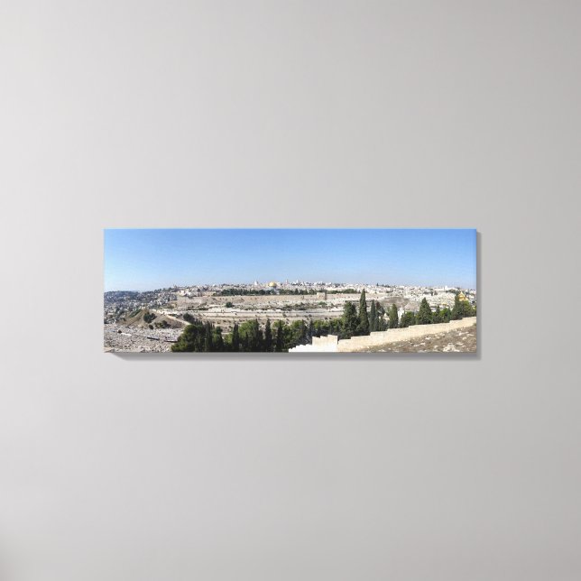 Impressão Em Tela Jerusalem Panorama (Frente)