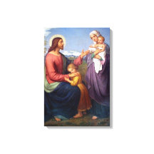 Jesus abençoa as crianças religiosas