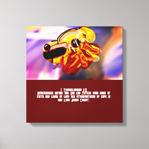 Impressão Em Tela Jesus ama