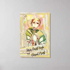 Impressão Em Tela Jesus Cristo Alto Sacerdote Eterno