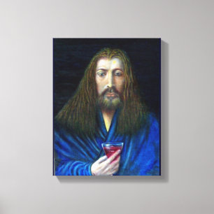 IMPRESSÃO EM TELA JESUS CRISTO, O CÁLICE EM EMMAÚS