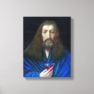 IMPRESSÃO EM TELA JESUS CRISTO, O CÁLICE EM EMMAÚS