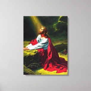 Impressão Em Tela Jesus Cristo Rezando no Jardim de Gethsemane