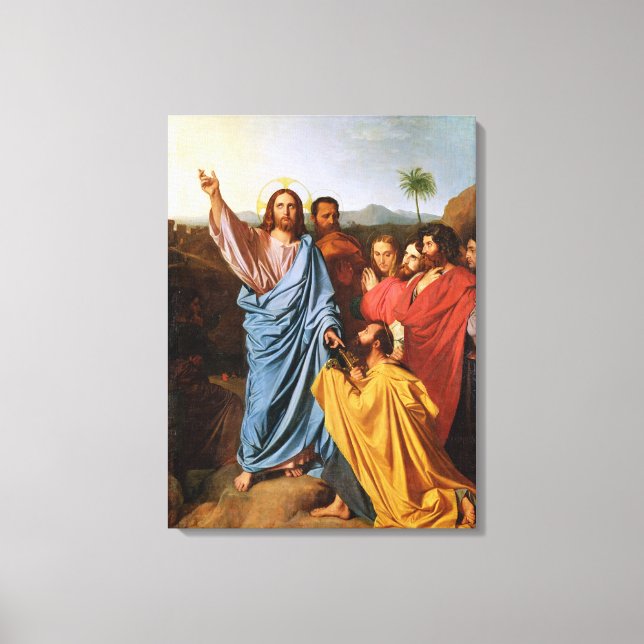 Impressão Em Tela Jesus devolvendo as chaves à Rua. Peter, 1820 (Frente)