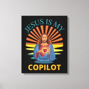 IMPRESSÃO EM TELA JESUS É MEU COPILOTO