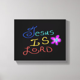 Impressão Em Tela Jesus é SENHOR Cristão
