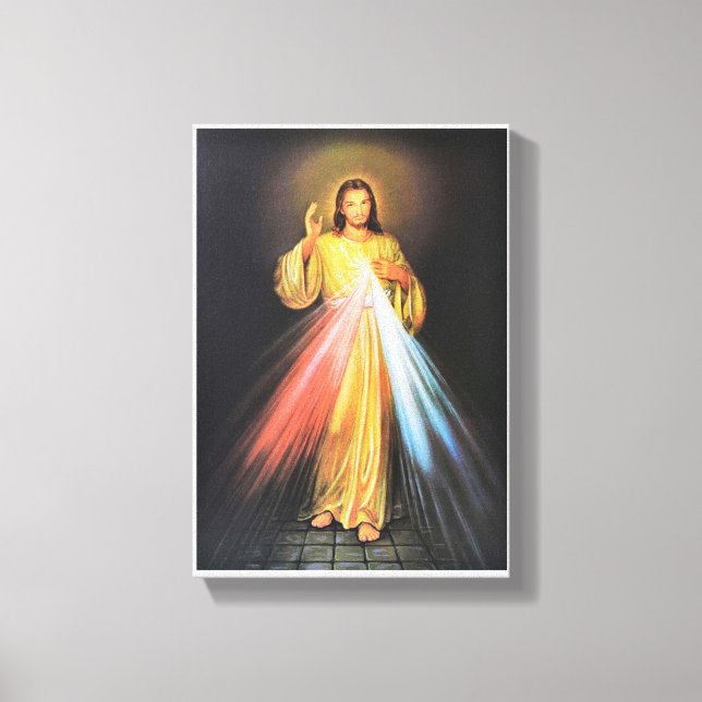 Impressão Em Tela Jesus en ti confio (Frente)