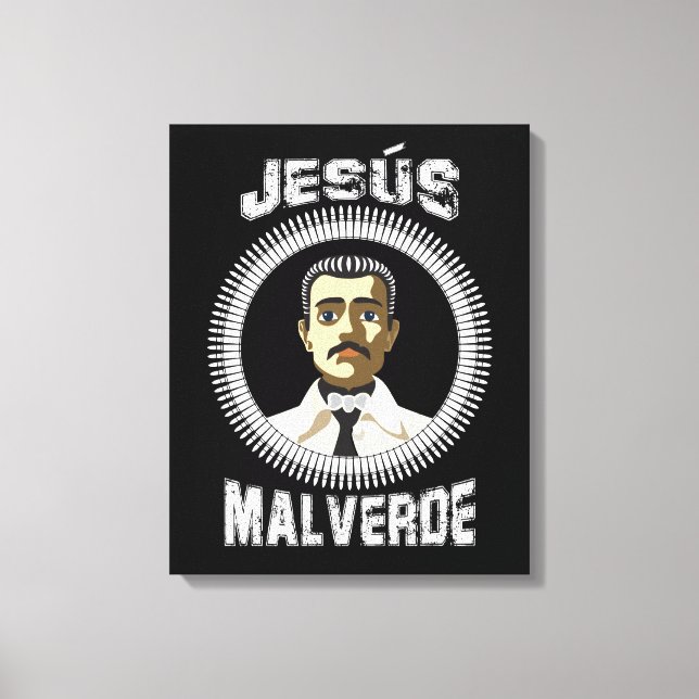 Impressão Em Tela Jesus Malverde Mexicano Hero Gift Jesus Malverde (Frente)