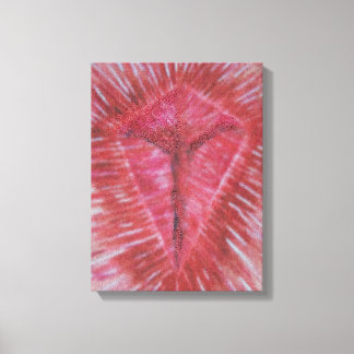 Impressão Em Tela Jesus na Cruz (30.48 x 40.64cm, 12" x 16") 