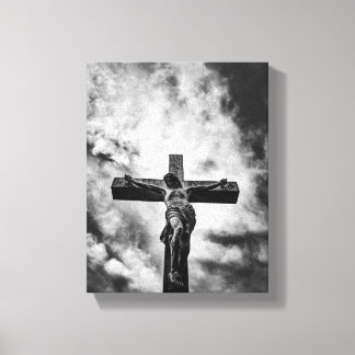 Impressão Em Tela Jesus na Cruz – Tela de Fé e Redenção