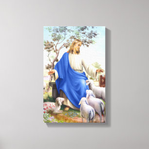 Impressão Em Tela Jesus o pastor