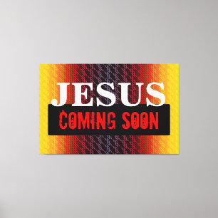 IMPRESSÃO EM TELA JESUS VINDO EM BREVE
