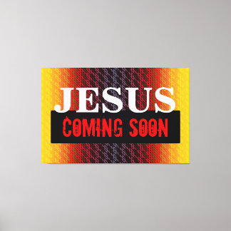 IMPRESSÃO EM TELA JESUS VINDO EM BREVE