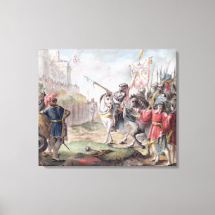 Impressão Em Tela Joana do arco (1412-31) pede o inglês para sair