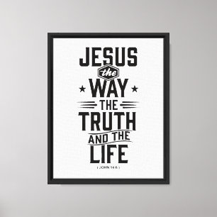 Impressão Em Tela João 14:6