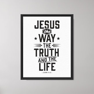 Impressão Em Tela João 14:6