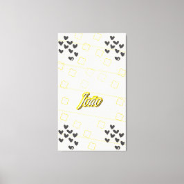 Impressão Em Tela João, nome pessoal de caligrafia desenhada à mão