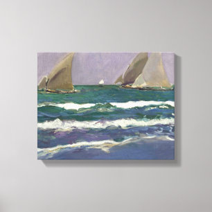 Impressão Em Tela Joaquin Sorolla - velas do navio no mar