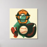 Jogador de beisebol esportivo vintage, receptor co