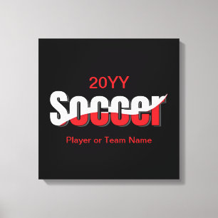 Impressão Em Tela Jogador de Futebol Abstrato Swish - Arte com Palav