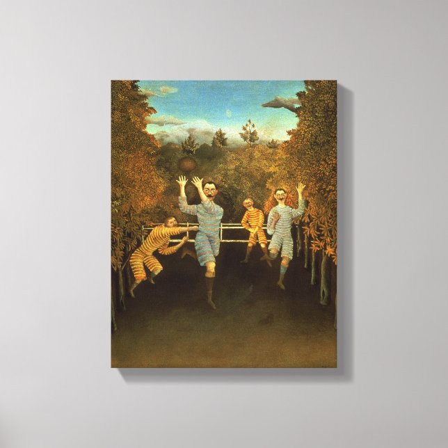 Impressão Em Tela Jogadores de futebol, 1908 (petróleo na canvas) (Frente)
