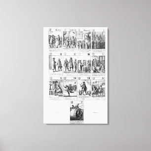 Impressão Em Tela Jogando cartas