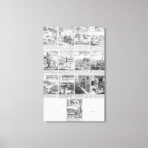 Impressão Em Tela Jogando cartas satirizando iniciativas de "bolhas"