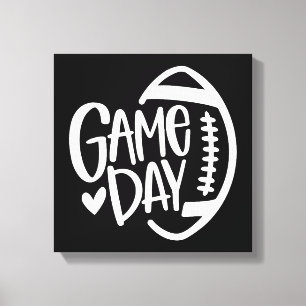 Impressão Em Tela Jogo Dia de Futebol Estação Engraçada Homens Mulhe