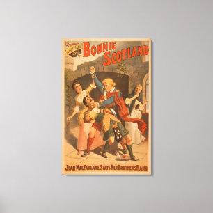Impressão Em Tela Jogo do Scottish de Bonnie Scotland de Sidney R.
