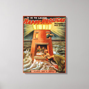 Impressão Em Tela Jogo feliz do farol e do Jonah do hooligan