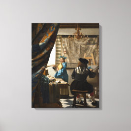 Impressão Em Tela Johannes Vermeer - A Alegoria da Pintura