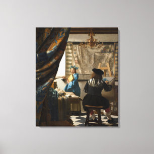 Impressão Em Tela Johannes Vermeer - A Alegoria da Pintura