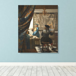 Impressão Em Tela Johannes Vermeer, A Arte Da Pintura
