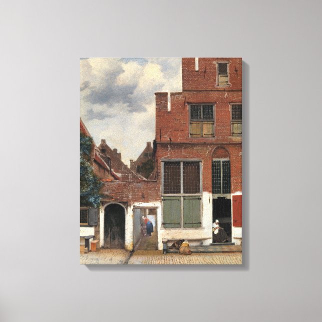 Impressão Em Tela Johannes Vermeer - Little Street (Frente)