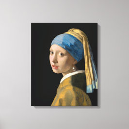 Impressão Em Tela Johannes Vermeer - Menina com um Brinco de Pérola